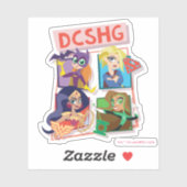 DC Super Hero Meisjes Quartet Sticker (Vel)