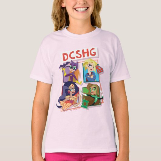 DC Super Hero Meisjes Quartet T-shirt (Voorkant)