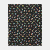 DC Super Hero Meisjes Regenboog Icoon Patroon Fleece Deken (Voorkant)