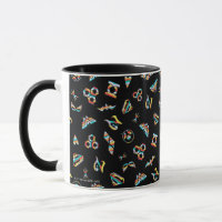 DC Super Hero Meisjes Regenboog Icoon Patroon