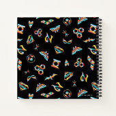 DC Super Hero Meisjes Regenboog Icoon Patroon Notitieboek (Achterkant)