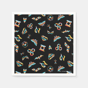 DC Super Hero Meisjes Regenboog Icoon Patroon Servet