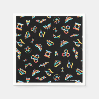 DC Super Hero Meisjes Regenboog Icoon Patroon Servet