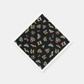 DC Super Hero Meisjes Regenboog Icoon Patroon Servet (Hoek)