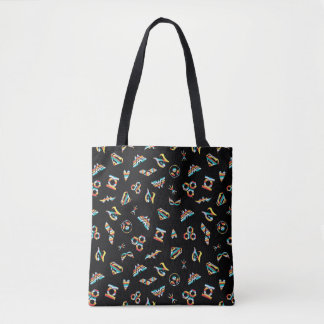 DC Super Hero Meisjes Regenboog Icoon Patroon Tote Bag