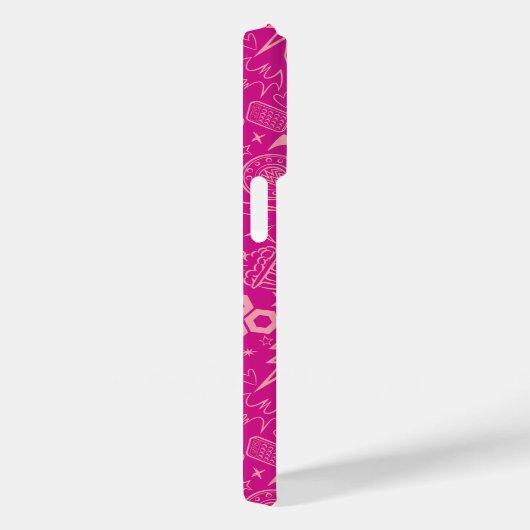 DC Super Hero Meisjes Roze Icoon Patroon Case-Mate iPhone Case (Achterkant / Rechts)