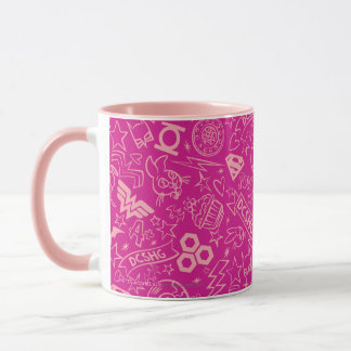 DC Super Hero Meisjes Roze Icoon Patroon Mok