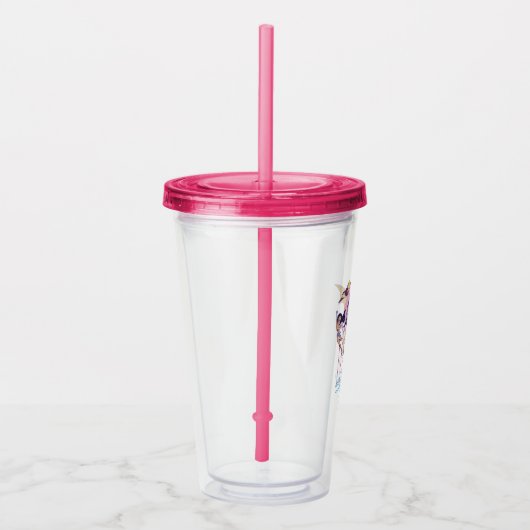 DC Super Hero Meisjes Skyline Acryl Drinkbeker (Rechts)