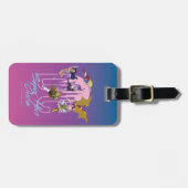 DC Super Hero Meisjes Skyline Bagagelabel (Voorkant horizontaal)