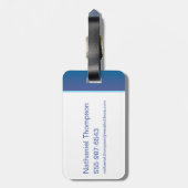 DC Super Hero Meisjes Skyline Bagagelabel (Achterkant verticaal)