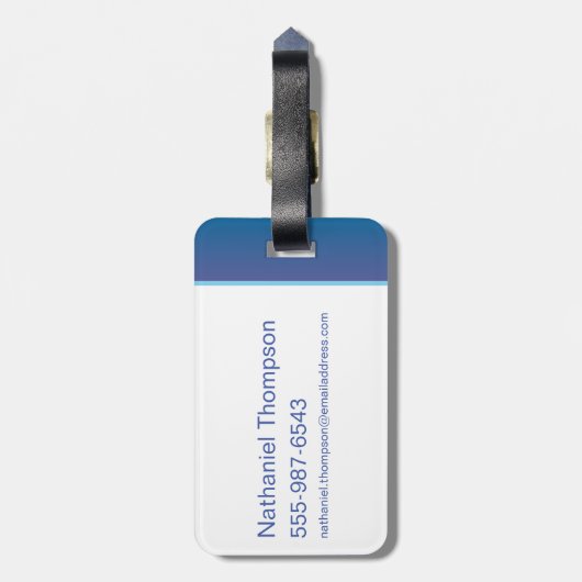 DC Super Hero Meisjes Skyline Bagagelabel (Achterkant verticaal)