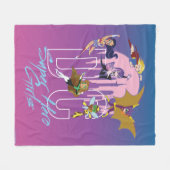 DC Super Hero Meisjes Skyline Fleece Deken (Voorkant (Horizontaal))