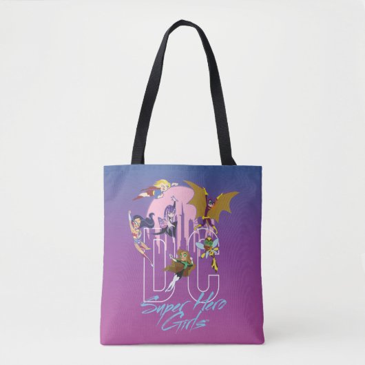 DC Super Hero Meisjes Skyline Tote Bag (Voorkant)