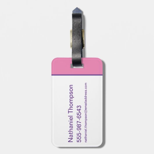 DC Super Hero Meisjes Stad Lettering Bagagelabel (Achterkant verticaal)