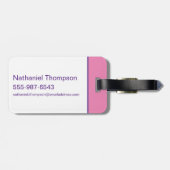 DC Super Hero Meisjes Stad Lettering Bagagelabel (Achterkant horizontaal)