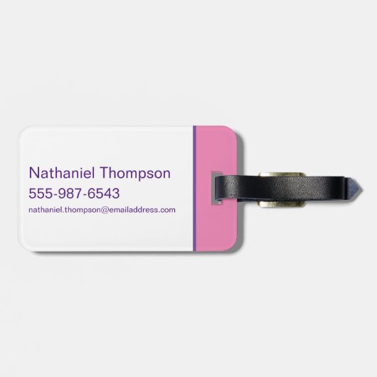 DC Super Hero Meisjes Stad Lettering Bagagelabel (Achterkant horizontaal)