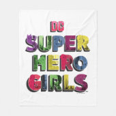 DC Super Hero Meisjes Stad Lettering Fleece Deken (Voorkant)