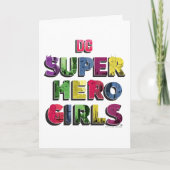DC Super Hero Meisjes Stad Lettering Kaart (Voorkant)