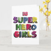 DC Super Hero Meisjes Stad Lettering Kaart (Gele Bloem)