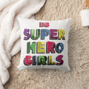 DC Super Hero Meisjes Stad Lettering Kussen