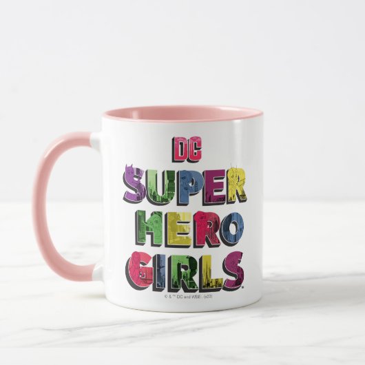 DC Super Hero Meisjes Stad Lettering Mok (Links)