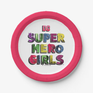 DC Super Hero Meisjes Stad Lettering Papieren Bordje
