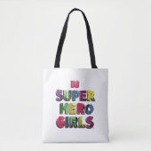 DC Super Hero Meisjes Stad Lettering Tote Bag (Voorkant)