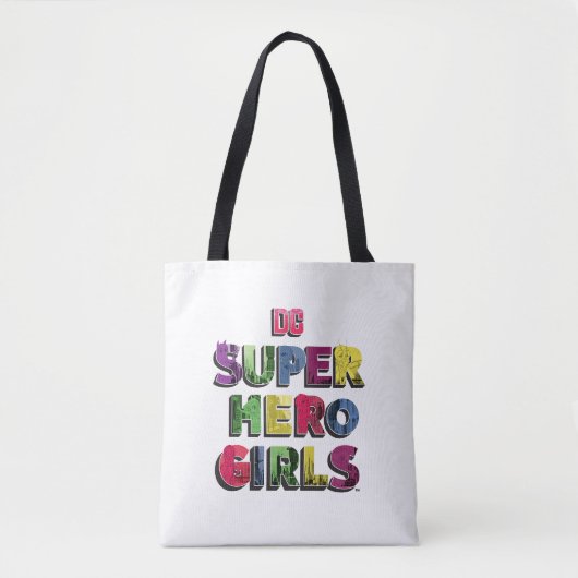 DC Super Hero Meisjes Stad Lettering Tote Bag (Voorkant)