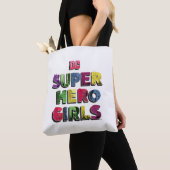 DC Super Hero Meisjes Stad Lettering Tote Bag (Dichtbij)