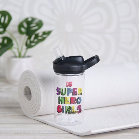 DC Super Hero Meisjes Stad Lettering Waterfles (Yoga)