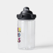 DC Super Hero Meisjes Stad Lettering Waterfles (Achterkant)