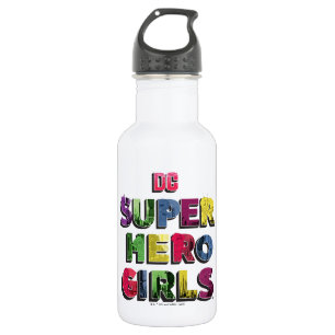DC Super Hero Meisjes Stad Lettering Waterfles