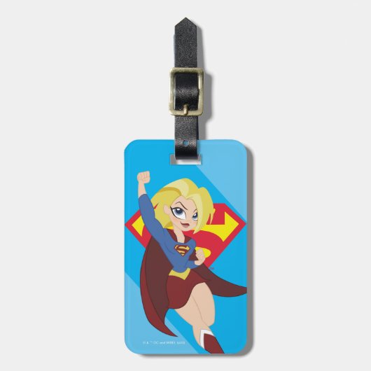 DC Super Hero Meisjes Supergirl Bagagelabel (Voorkant verticaal)