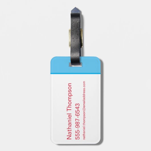 DC Super Hero Meisjes Supergirl Bagagelabel (Achterkant verticaal)