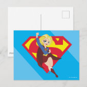 DC Super Hero Meisjes Supergirl Briefkaart (Voorkant / Achterkant)