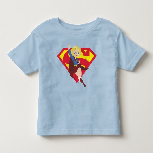 DC Super Hero Meisjes Supergirl Kinder Shirts (Voorkant)