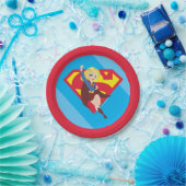 DC Super Hero Meisjes Supergirl Papieren Bordje (Feest)