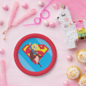 DC Super Hero Meisjes Supergirl Papieren Bordje (Feest)