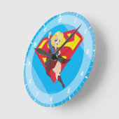 DC Super Hero Meisjes Supergirl Ronde Klok (Hoek)