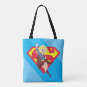 DC Super Hero Meisjes Supergirl Tote Bag (Achterkant)