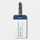 DC Super Hero Meisjes Teamwork Battle Bagagelabel (Achterkant verticaal)