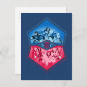 DC Super Hero Meisjes Teamwork Battle Briefkaart (Voorkant / Achterkant)