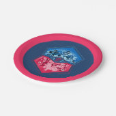 DC Super Hero Meisjes Teamwork Battle Papieren Bordje (Gekanteld)