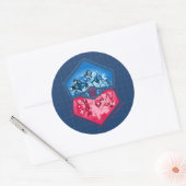 DC Super Hero Meisjes Teamwork Battle Ronde Sticker (Envelop)