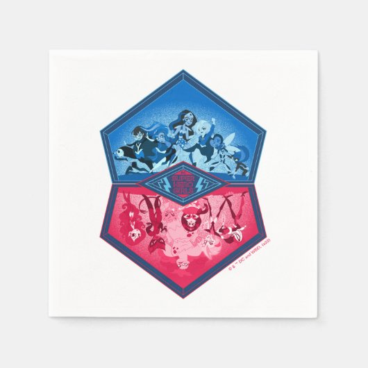 DC Super Hero Meisjes Teamwork Battle Servet (Voorkant)