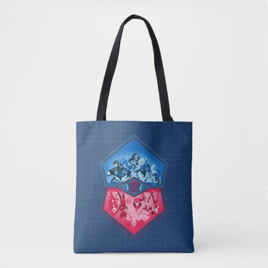 DC Super Hero Meisjes Teamwork Battle Tote Bag (Voorkant)