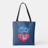 DC Super Hero Meisjes Teamwork Battle Tote Bag (Achterkant)