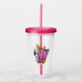 DC Super Hero Meisjes Trio Acryl Drinkbeker (Voorkant)