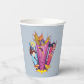 DC Super Hero Meisjes Trio Papieren Bekers (Achterkant)