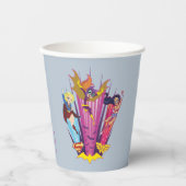 DC Super Hero Meisjes Trio Papieren Bekers (Voorkant)